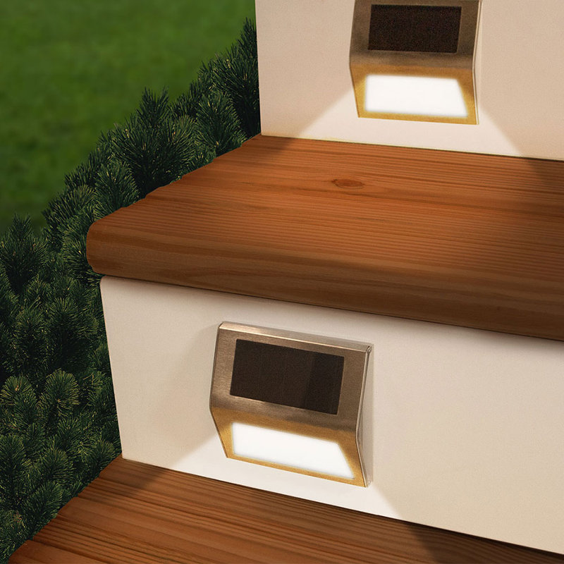 Sunstep Solar Powered Battery Powered LED Deck Light Pack & Reviews